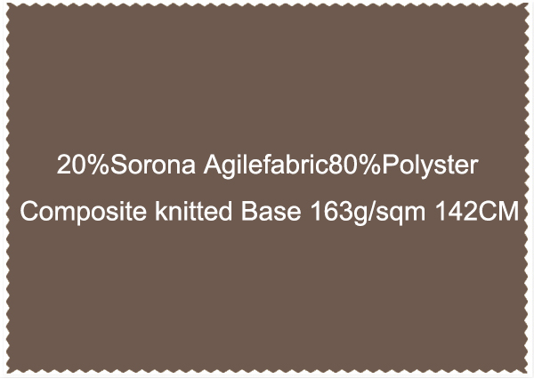 20 Sorona Agilefabric 80 Polyster Composite knitted Base 163g sqm 142CM
