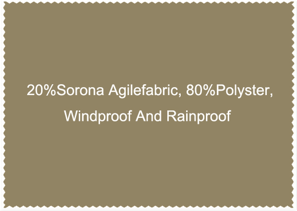 20 Sorona Agilefabric 80 Polyster Windproof And Rainproof-2