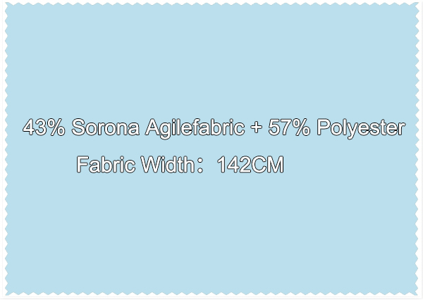 43 Sorona Agilefabric 57 Polyester