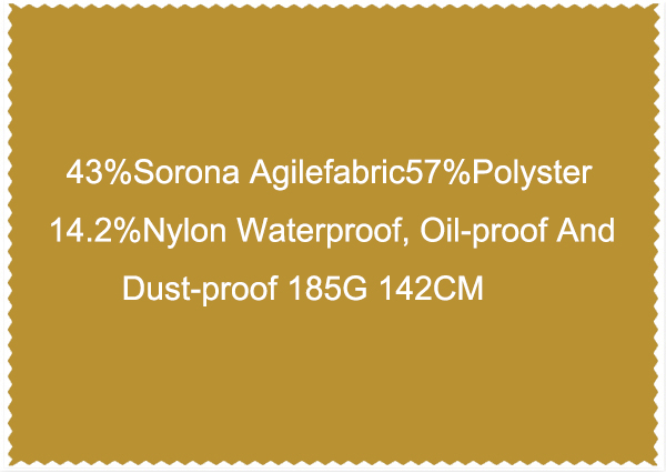 43 Sorona Agilefabric57 Polyster 14.2 Nylon