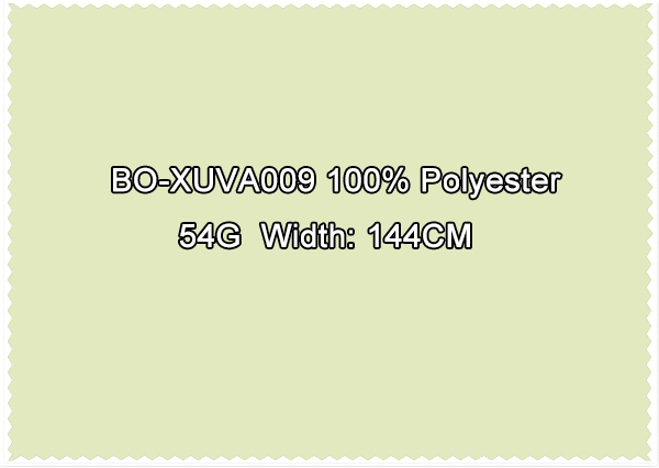 BO-XUVA009 100 Polyester
