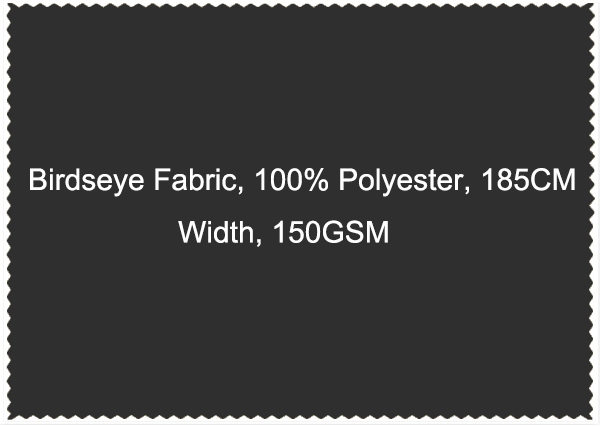 Birdseye Fabric 100 Polyester 185CM Width 150GSM