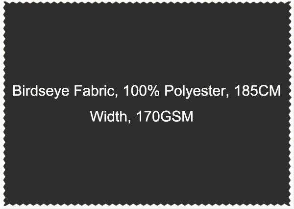 Birdseye Fabric 100 Polyester 185CM Width 170GSM