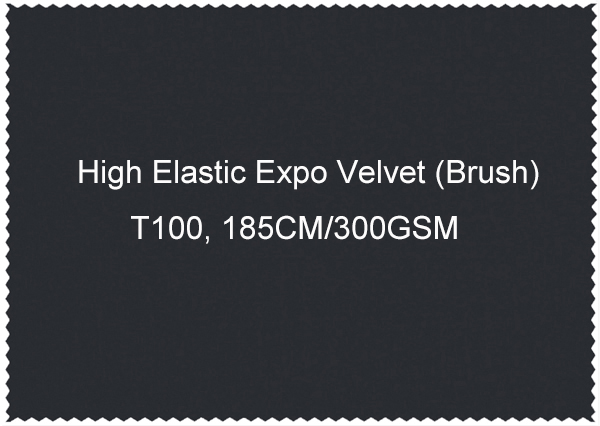 High elastic Expo velvet (brush) T100 185CM 300GSM