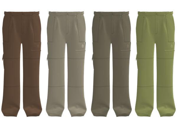 Men Adjustable Waist Cargo Pants With Side Braid