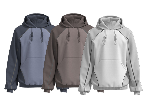 Men Color Block Loose Fit Pullover Sweatshirt Casual Hooded Sweatshirt