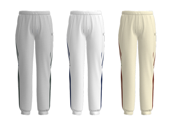Men Drawstring Jogger Pant Side Striped Straight Leg Trackpants