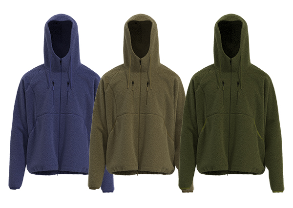 Men Full Zip Hoodie Fleece Jacket Loose Fit Windproof Jacket With Pockets