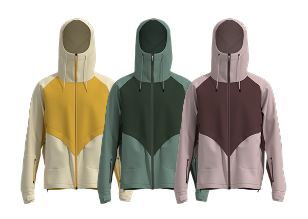 Men Full-Zip Softshell Jacket With Adjustable Hood-2
