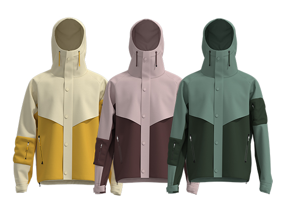 Men Full-Zip Softshell Jacket With Adjustable Hood