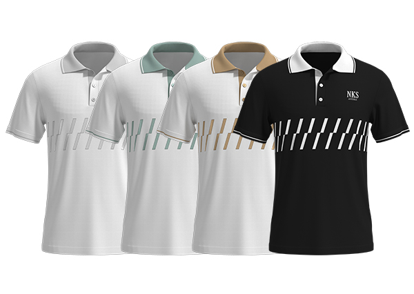 Men Golf Polo Shirt Logo Print Short Sleeve T Shirt