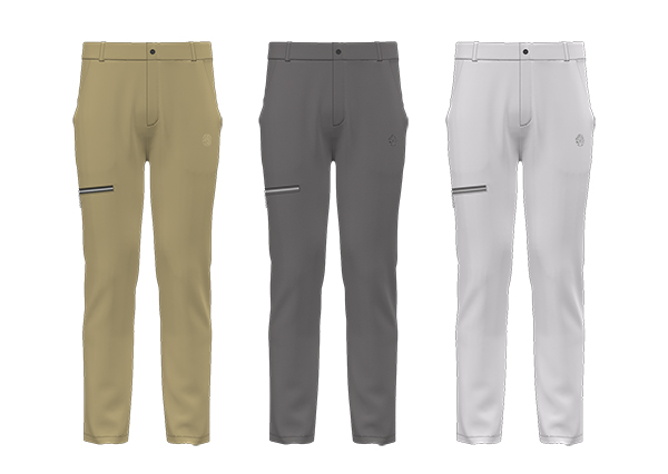 Men Golf Style Cargo Pants Lightweight Casual Trousers With Pockets