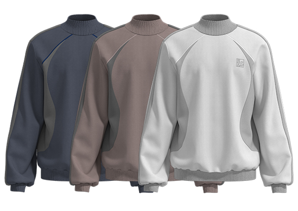 Men Loose Fit Pullover Sweatshirt Classic Long Sleeve Polo Shirts