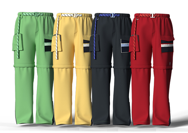 Men Multi-Pocket Adjustable Waist Cargo Jogger Pants With Detachable Trouser Legs