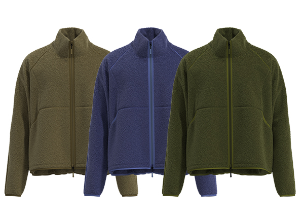 Men Stand-Up Collar Full Zip Fleece Jacket Loose Fit Windproof Jacket With Pockets