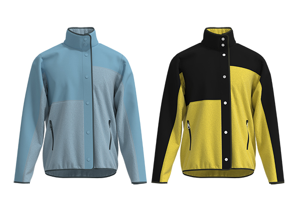 Men Stand-up Collar Full Zip Fleece Jacket Loose Fit Windproof Jacket