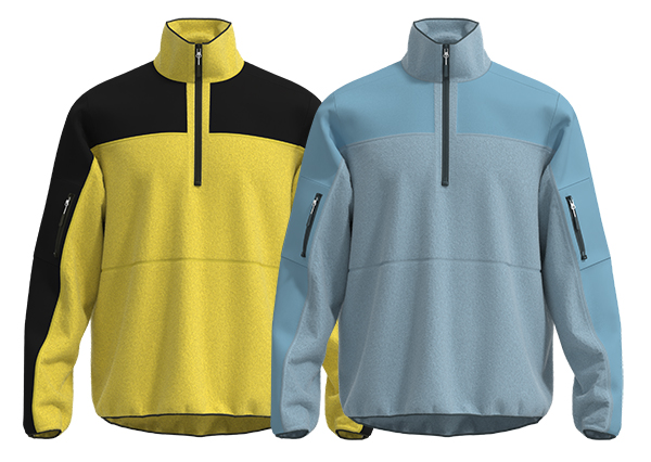 Men Stand-up Half Zip Fleece Jacket