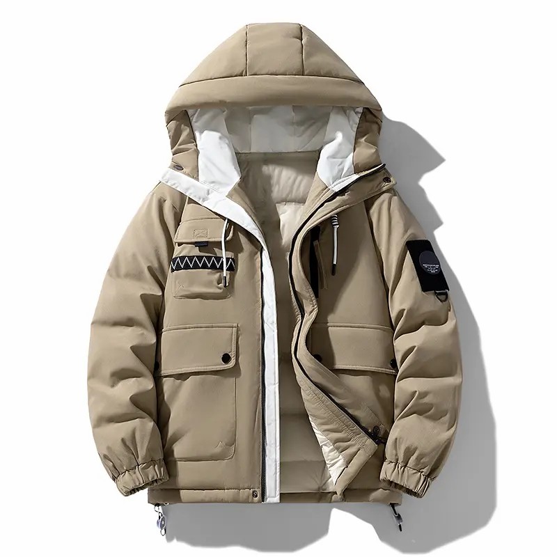 Mens-Outdoor-Windproof-Lightweight-Hooded-Puffer-Jackets