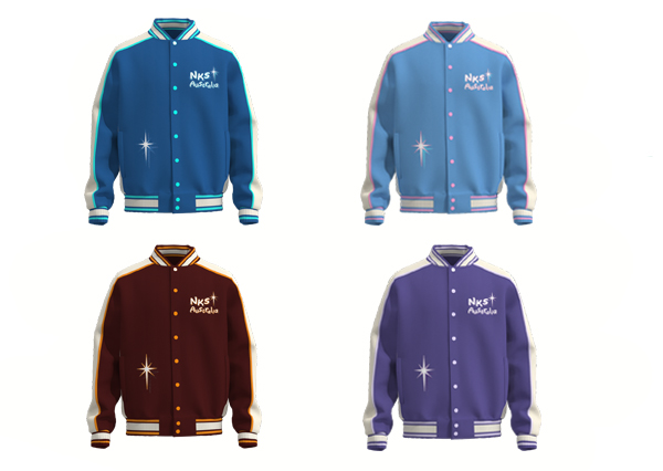 Unisex Custom Varsity Bomber Jacket with Double Sided Print