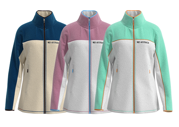 Women Color Block Stand Collar Full Zip Fleece Jacket Slim Fit Windproof Jacket