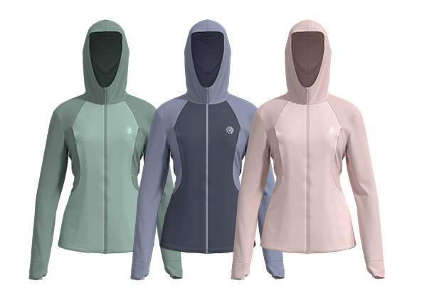 Women Colorblock Sun Protective Full Zip Hoodie Jacket UV Sun Protection Clothing