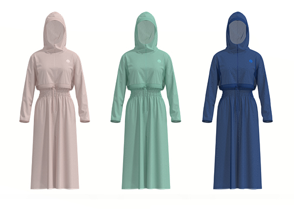 Women Long UPF 50+ UV Protection Hooded Jacket Detachable Sun-Protective Clothing