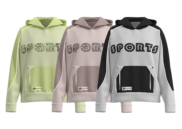 Women Loose Fit Distinctive Printing Pullover Sweatshirt Casual Hooded Sweatshirt With Pocket
