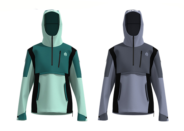 Women Side Zipper Hardshell Jacket With Hood