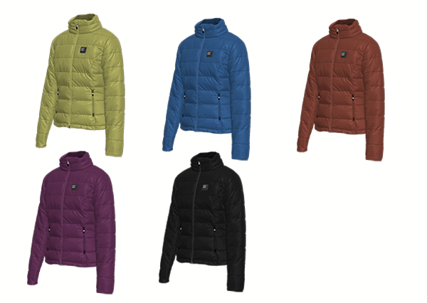 Women Stand Collar Heated Puffer Jacket