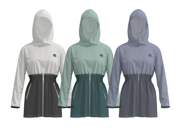 Women Summer Casual Long Sleeve Sun Protection Hoodie Dresses