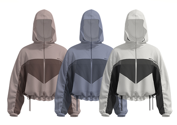Women Sun Protective Cropped Full Zip Hoodie Jacket